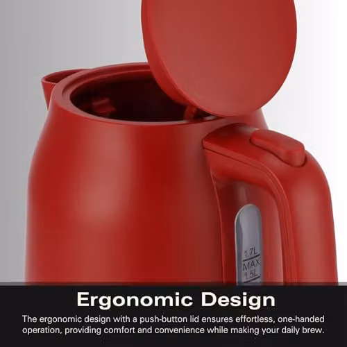 Hamilton Beach Ella Electric Kettle, 1.7 l, Red – 6