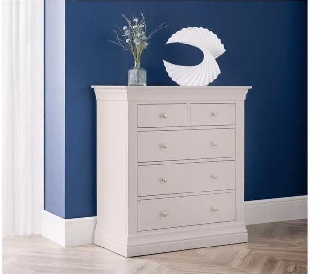 Ashfield Light Grey 3+2 Chest of Drawers – 1