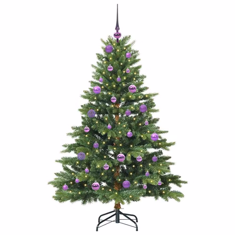 Berkfield Home Artificial Green Christmas Tree with 150 LEDs, Height: 150 cm – 3