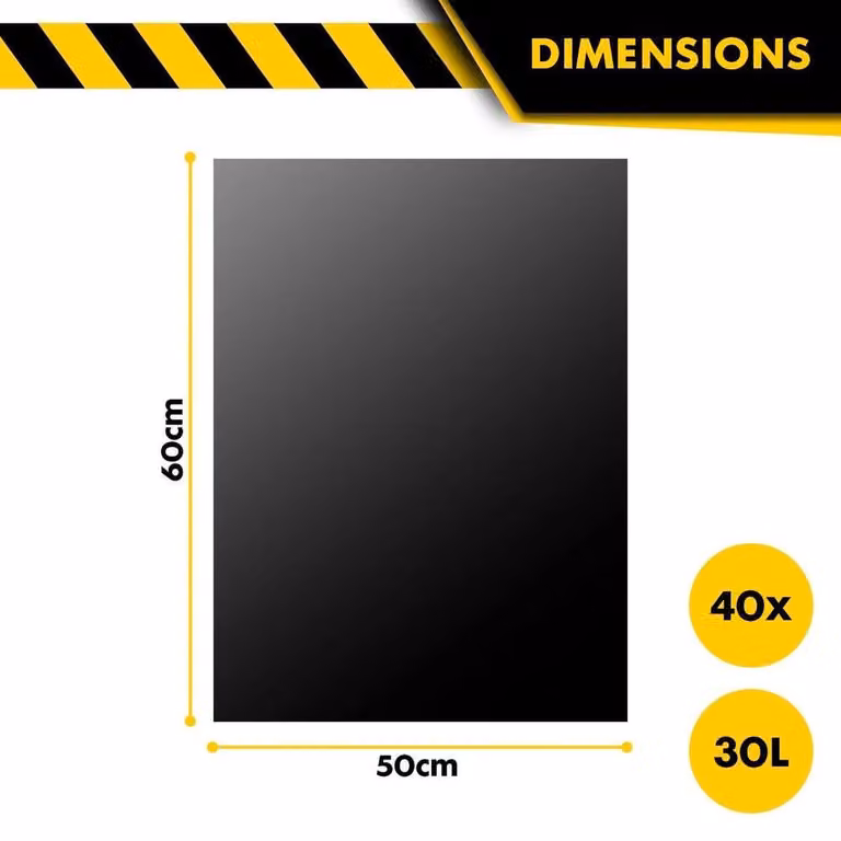 SPETLEK Black Bin Bags 30L
