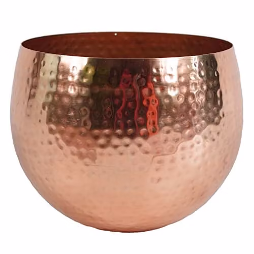 Leaf Large Metal Tabletop Planter in Bronze, W/D/H: 22 x 18 x 1 cm – 1