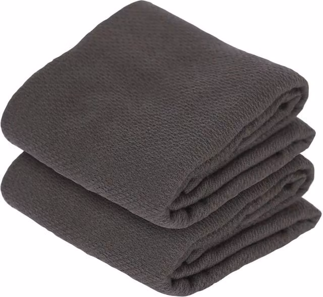 Nicola Spring Highly Absorbent Cotton Tea Towel in Anthracite Grey