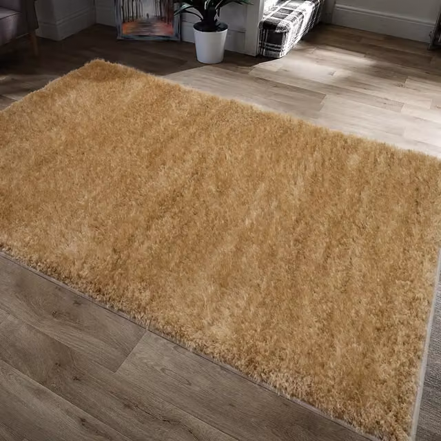 Home Republic Majestic Ochre Rectangular Rug in Yellow, Brown and Beige, W: 120 cm, D: 170 cm