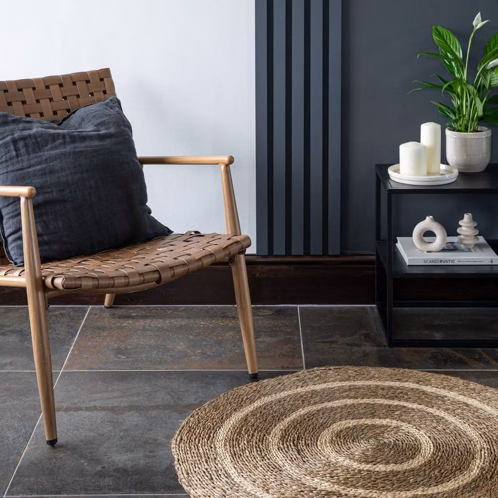 Ivyline Natural Seagrass Spiral Round Mat, Diameter: 90 cm – 4
