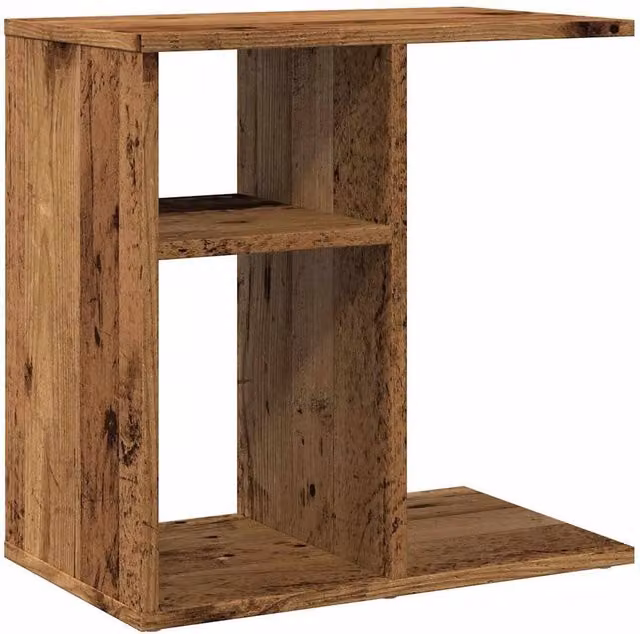 Berkfield Home Side Table in Brown Old Wood, W/D/H: 50 x 30 x 50 cm