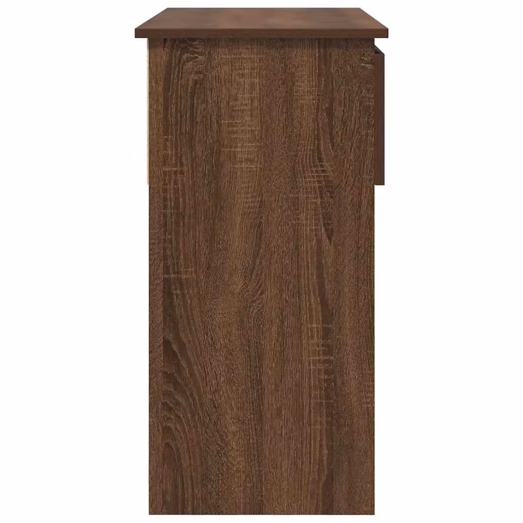 Berkfield Home Modern Console Table with Drawers in Brown Oak, W: 85.5 cm, D: 38.5 cm, H: 74.5 cm – 4