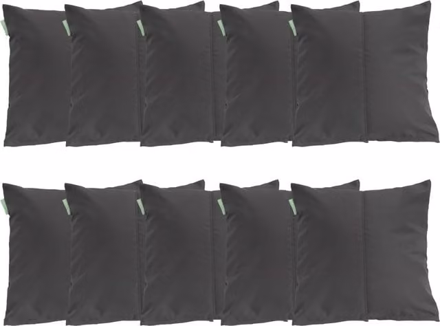 Gardenista Grey Plain Square Outdoor Garden Scatter Cushion