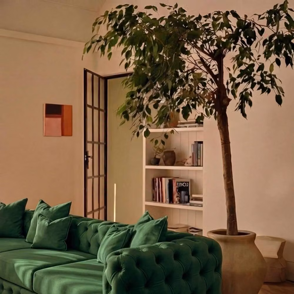 Sofaya Monaco 4 Seater Chesterfield Velvet Left Hand Corner Sofa in Green – 3