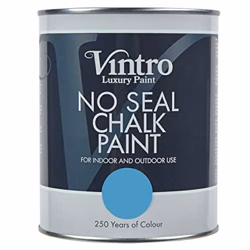 Vintro No Seal Chalk Paint in Trinity Blue, 1 Litre
