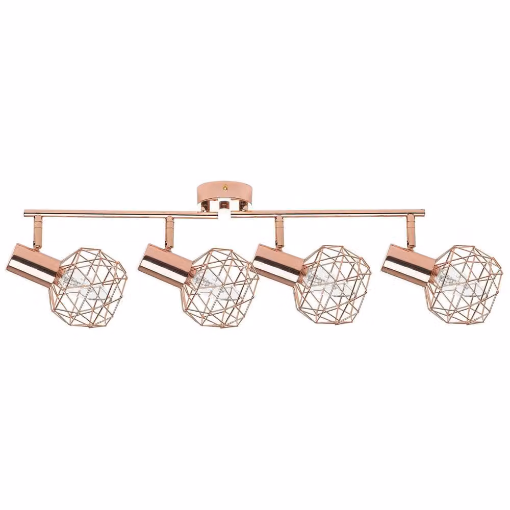 Wyld and Coco Home Copper 4 Light Modern Ceiling Lamp with Adjustable Arms – 2