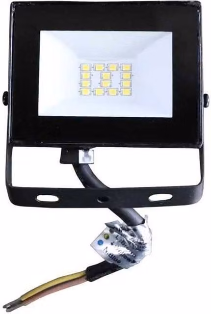 Securlec Black LED Floodlight with Cool White Light and IP65 Rating