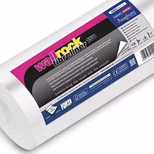 Wallrock Fibreliner Original White Paper Wallcovering W/H: 75 cm x 20 m
