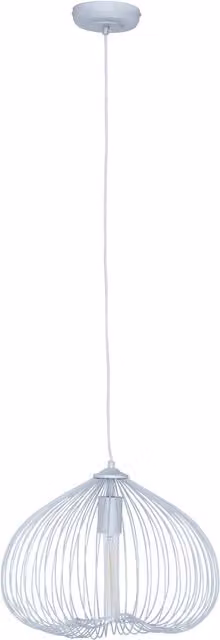Interiors by Premier Orsina Modern Silver Metal Adjustable Pendant Light