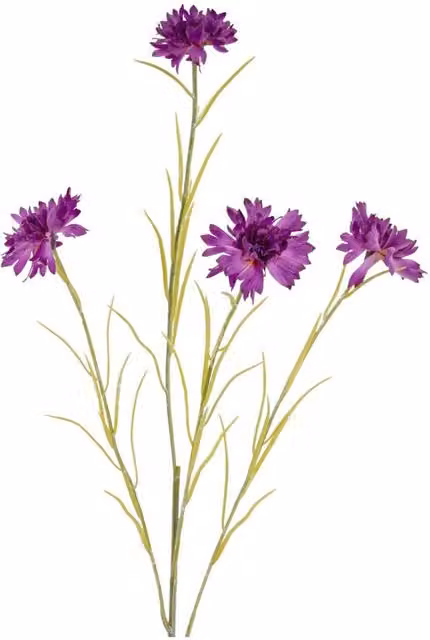 KDMD Purple Cornflower Stem for Faux Floral Arrangements