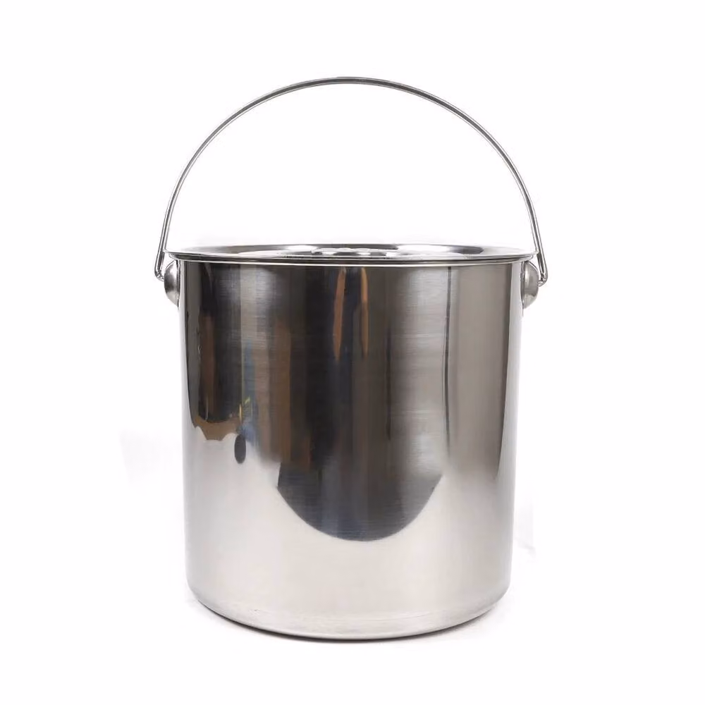 Havendro Stainless Steel Barrel Bucket with Lid, Silver – 2
