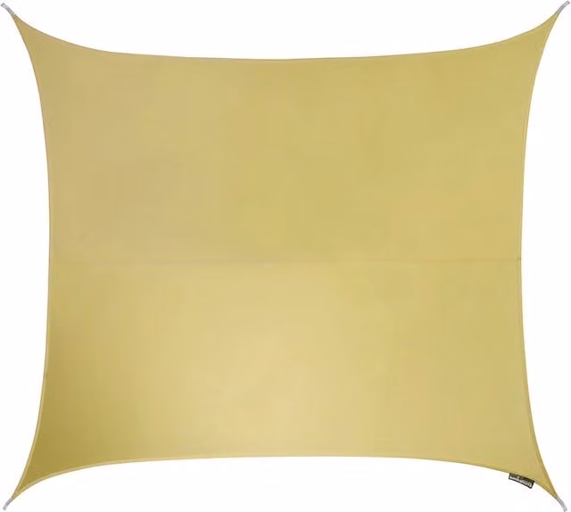Kookaburra Square Water Resistant Sun Shade Sail in Sand, 3.6m x 3.6m