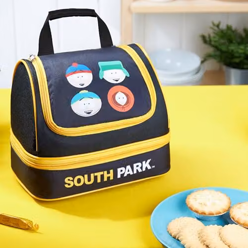 Get Trend South Park Insulated Dual Compartment Lunch Bag in Black – 5