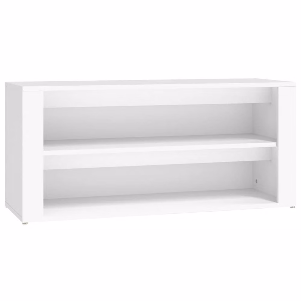 Berkfield Home White MDF Shoe Rack, W/D/H: 100 x 35 x 45 cm – 2
