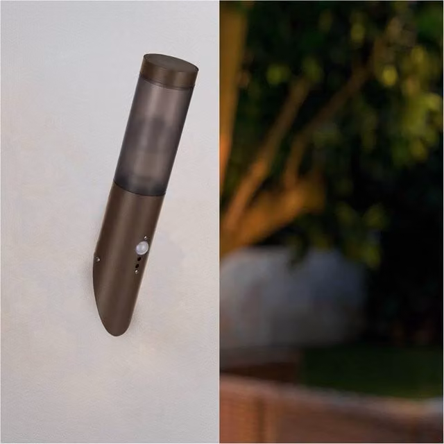 Loops Modern Brown LED Up and Down Indoor Wall Light
