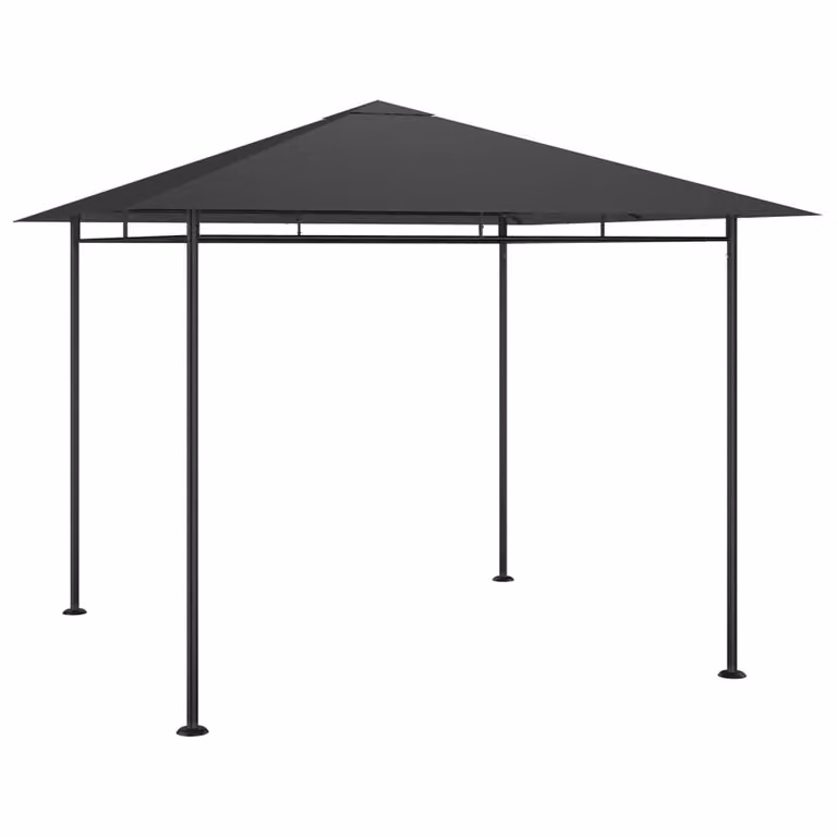 Berkfield Home Gazebo in Anthracite and Black, W/D/H: 300 x 300 x 270 cm