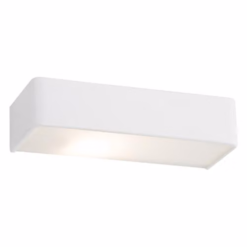 Netlighting Rodan Argon Modern White Flush Wall Lamp, Diameter: 20 cm, E27 60 W