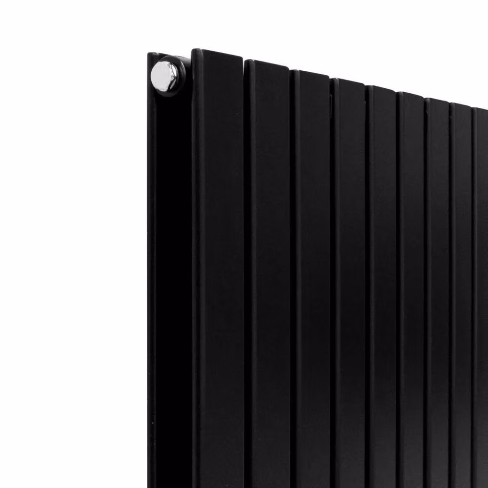 Monstershop Designer Flat Panel Steel Radiator in Black, H: 60 cm, W: 60 cm – 5