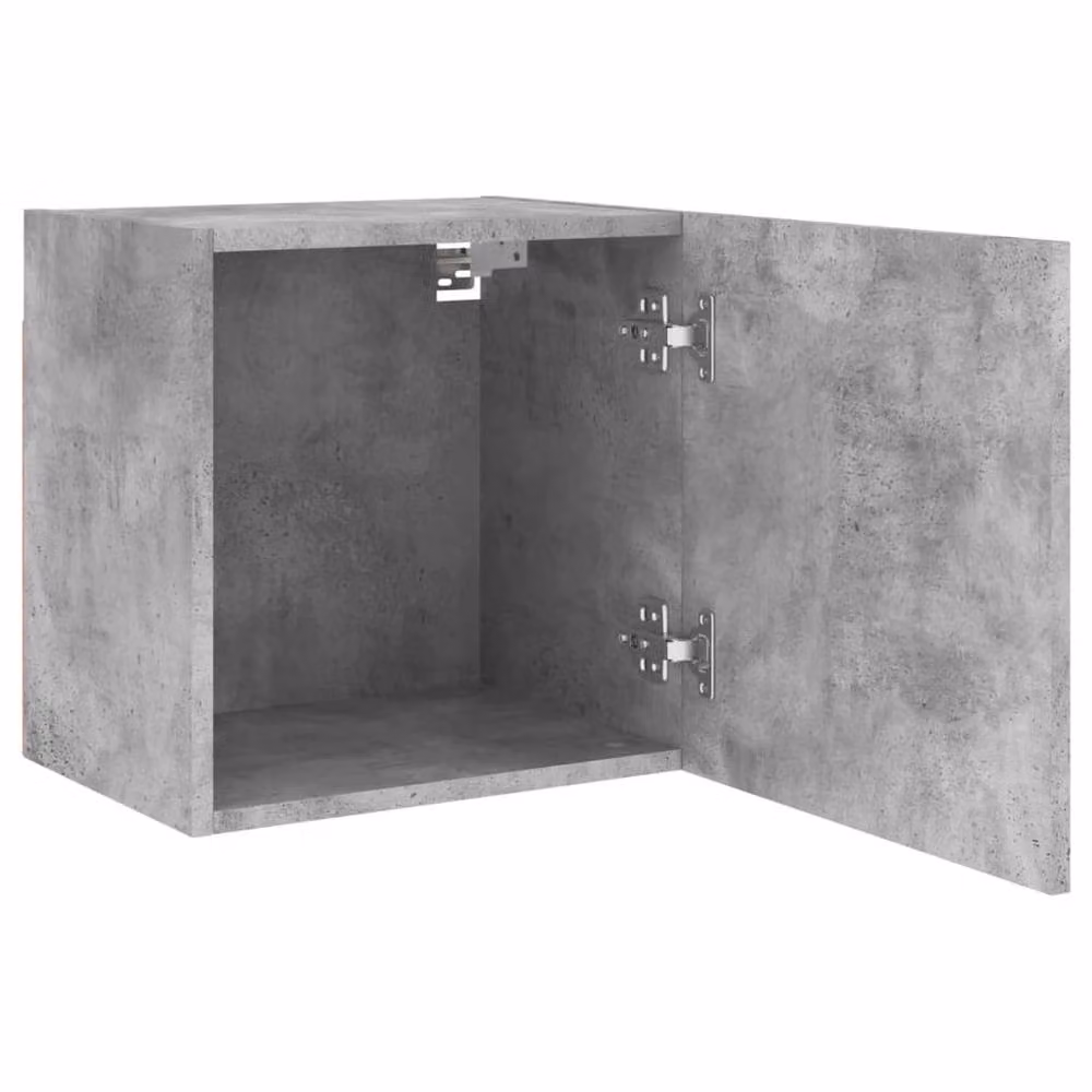 Berkfield Home Wall Mounted TV Cabinet in Concrete Grey, W/D/H: 40.5 x 30 x 40 cm – 2