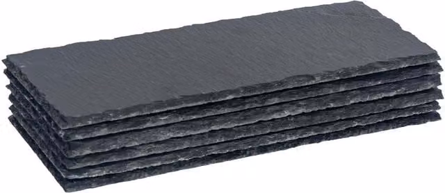 Argon Tableware Grey Slate Serving Platter, W: 29 cm, D: 12 cm