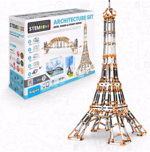 Engino Discovering Stem Architecture Set in Multicolour and White
