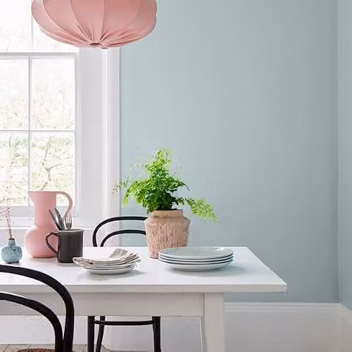 Rust-Oleum Blue Kitchen Wall Paint in a Matt Finish, Mould Resistant, 2.5L – 3