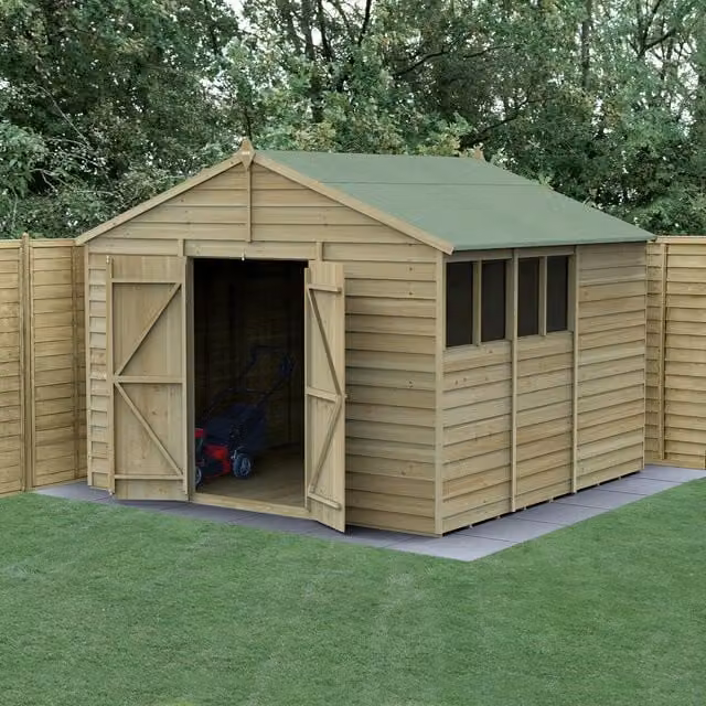 4LIFE Apex Wood Garden Shed in Brown