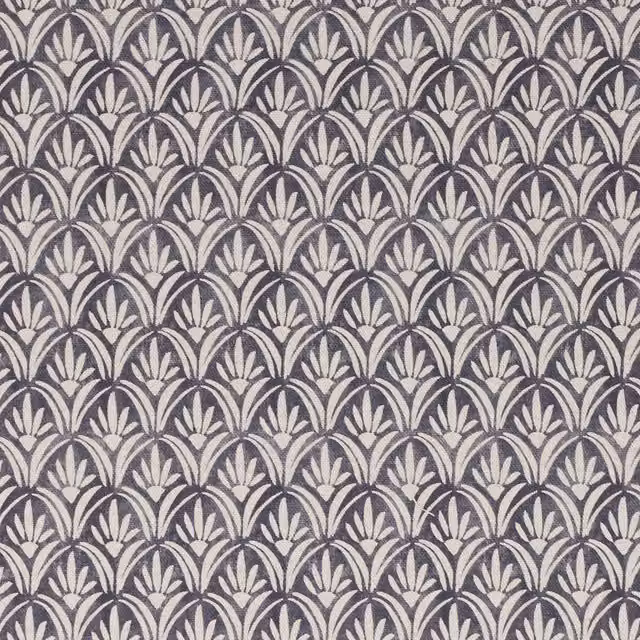 Ashley Wilde Mondrago Graphic Nature Fabric in Grey Smoke