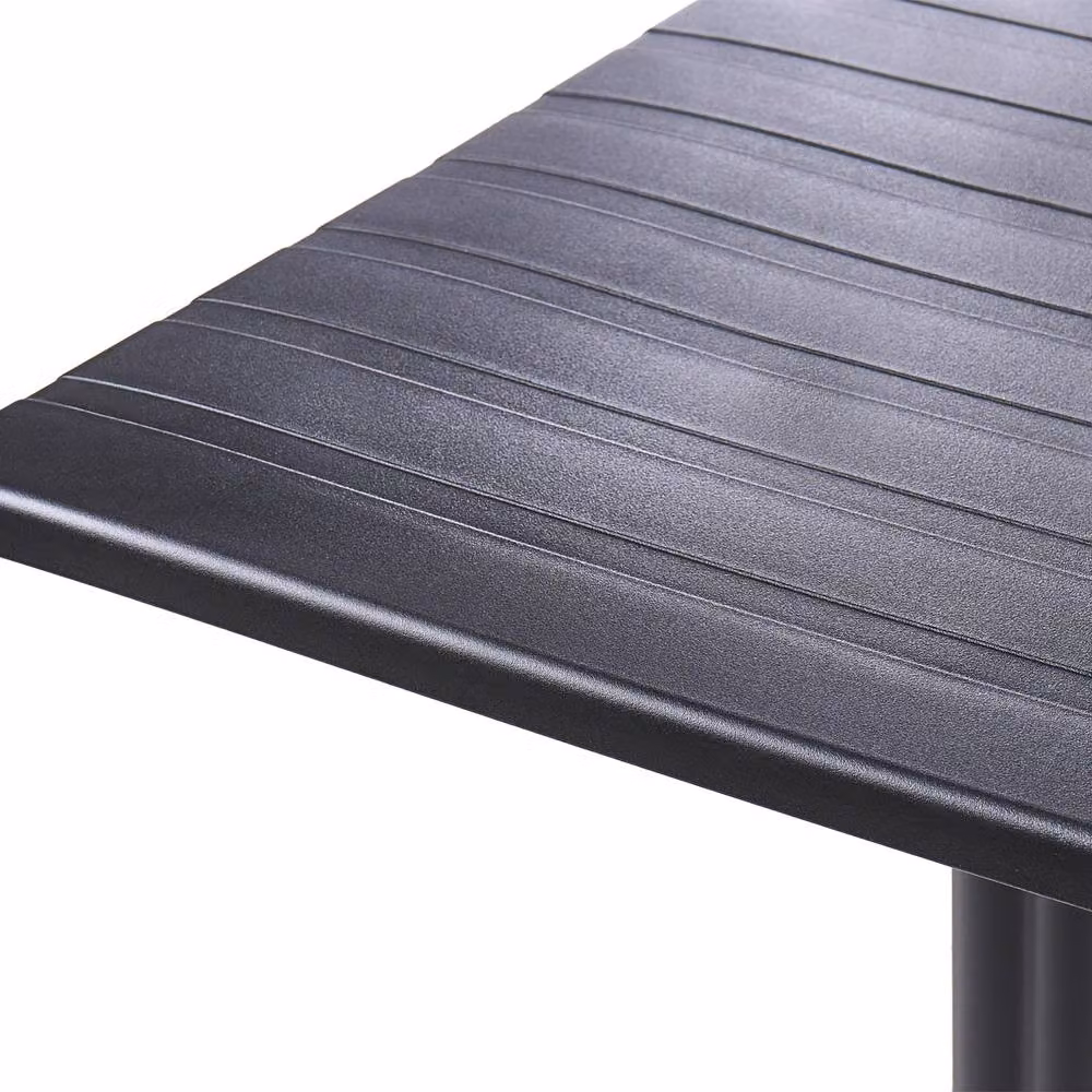 Wyld and Coco Black Matt Metal Bistro Table with Flip-Top, W/D/H: 60 x 60 x 111 cm – 3