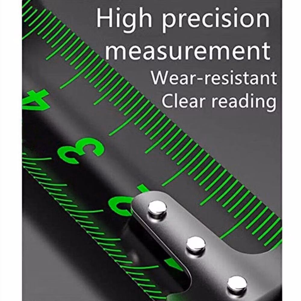 Havendro 10m Fluorescent Steel Tape Measure with Self-lock, Black – 2