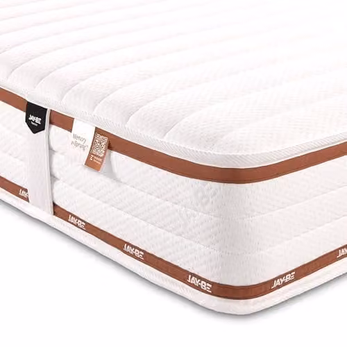 Jay-Be Ryze Hybrid Memory Mattress, White, W/D/H: 120 x 190 x 22 cm
