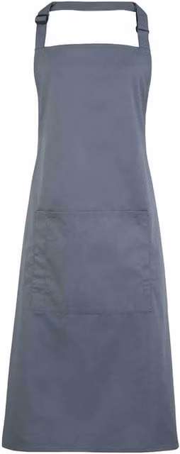 Premier Colours Pocket Full Apron in Mid Grey