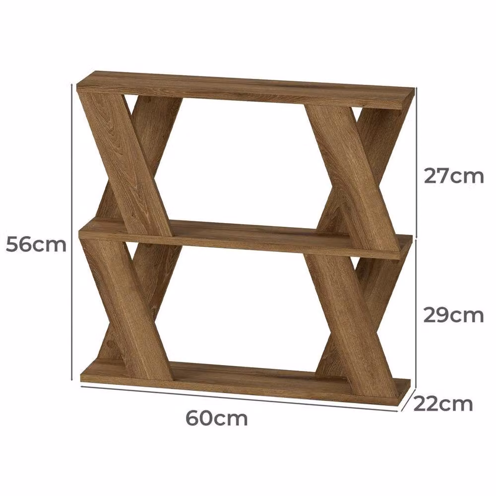 Kelvenix Slim Side Table in Dark Brown, W/D/H: 22 x 22 x 56 cm – 2