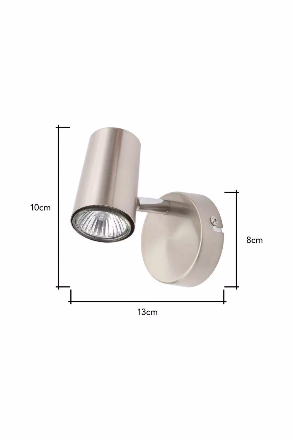 BHS Lighting Barley Modern Cylinder Ceiling Spotlight in Silver – 2
