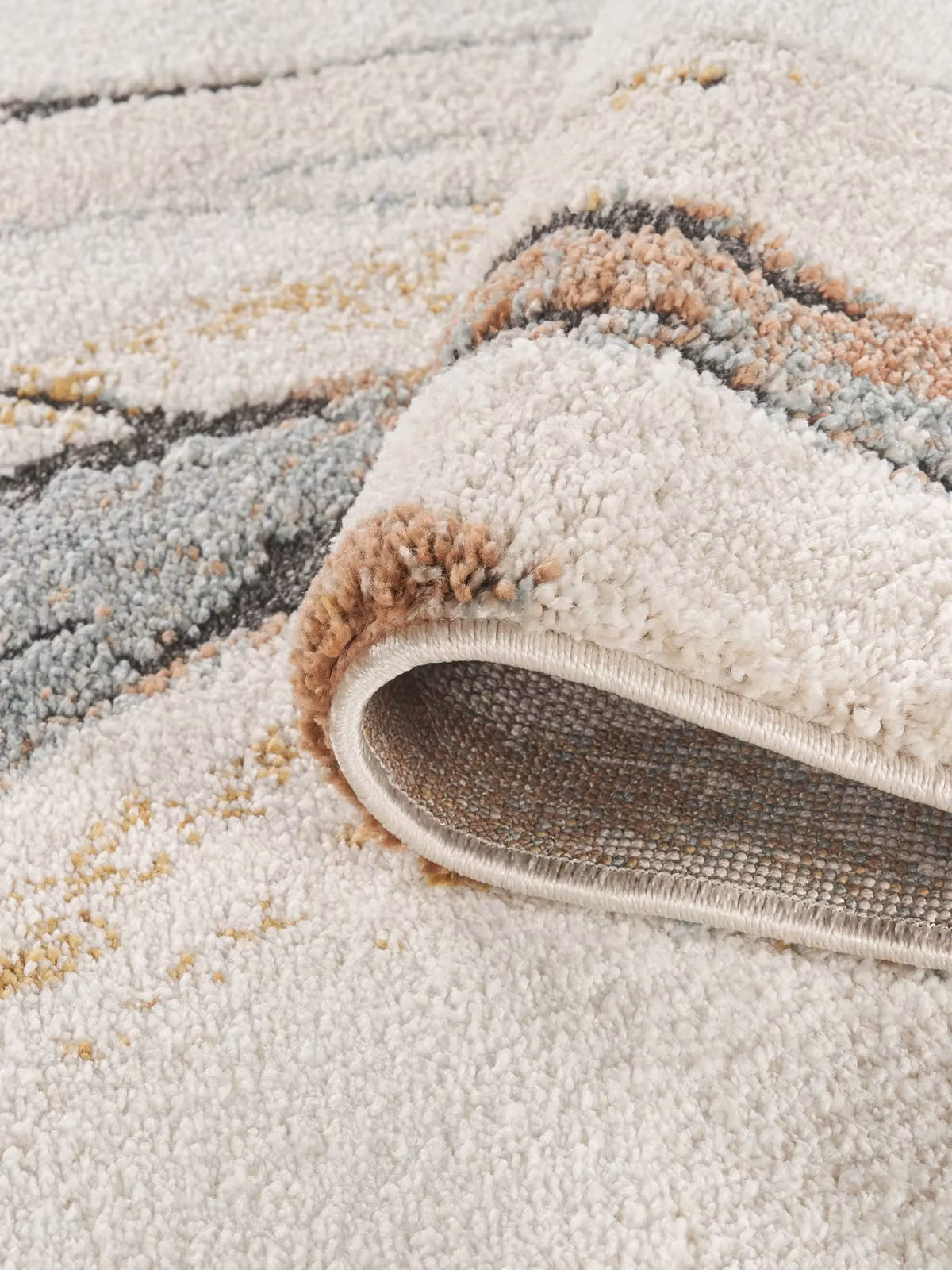 Desire Rugs Essence Aura Rustic Abstract Living Room Area Rug, Multicolour, W: 60 cm, L: 220 cm – 2