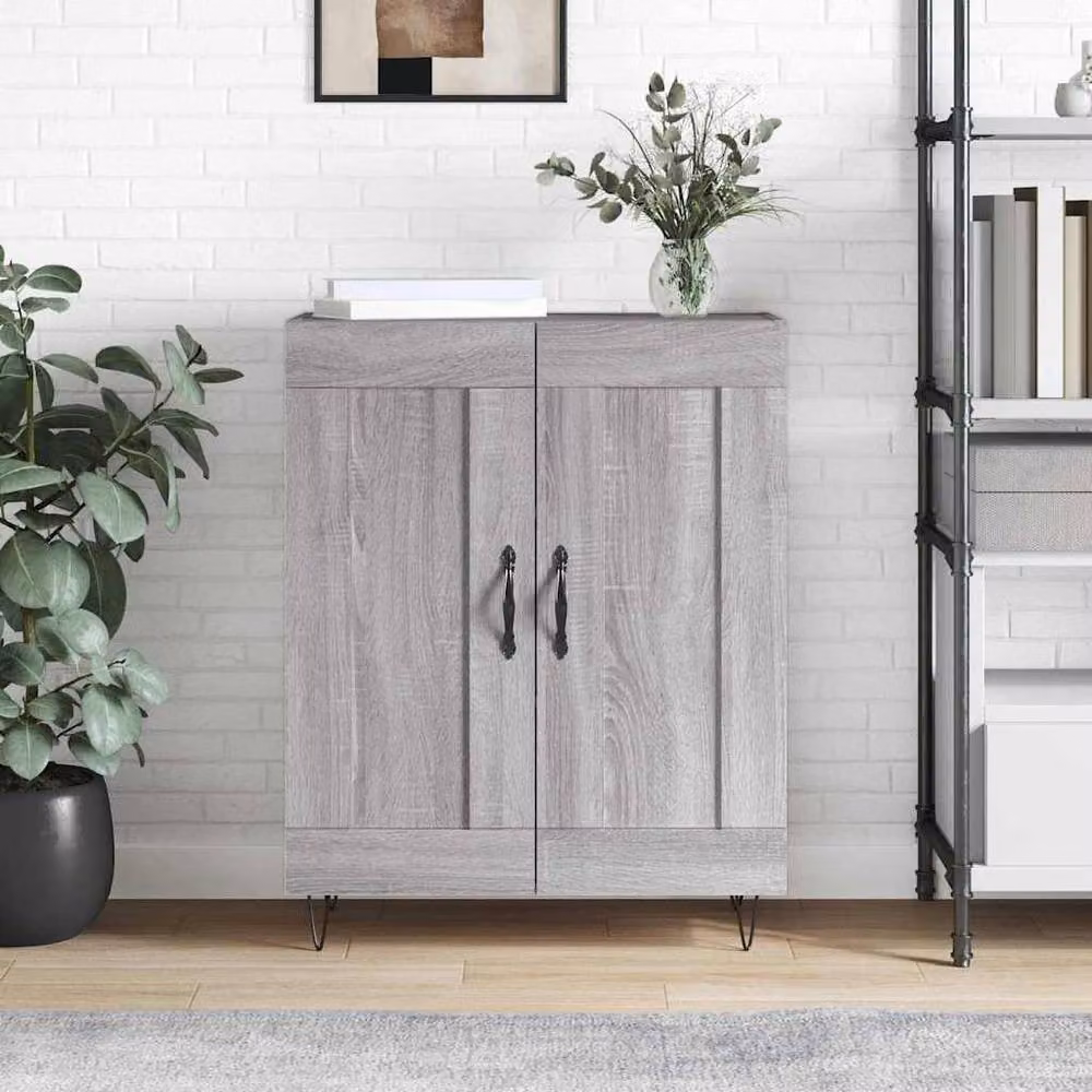 Berkfield Home Grey Sonoma Modern Sideboard, W/D/H: 69.5 x 34 x 90 cm – 2