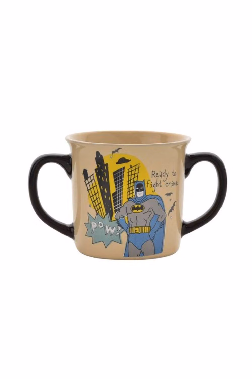 KDMD Warner Bros Batman Double Handed Ceramic Mug in Light Sand – 2