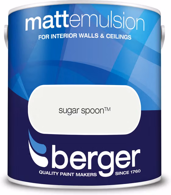 Berger Matt Emulsion Sugar Spoon White 2.5 l