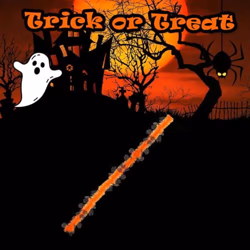 VFM e-Store Halloween Tinsel Decoration in Orange and Multicolour – 4