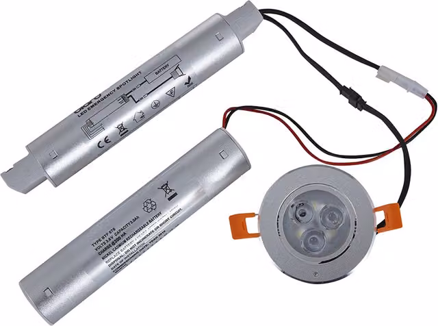 Biard 3W LED Recessed Emergency Spotlight in White