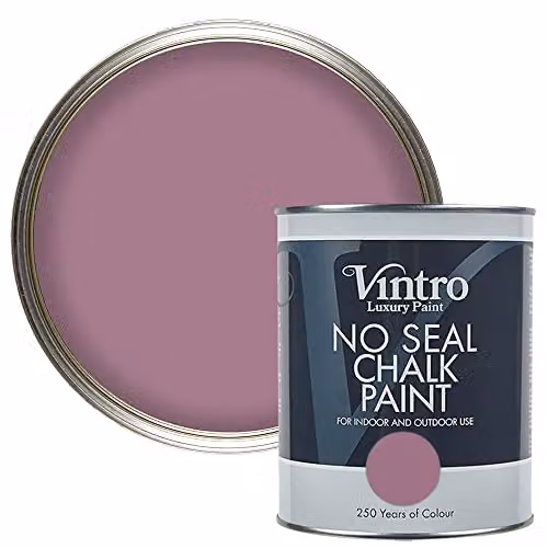 Vintro No Seal Chalk Paint in Wild Heather Purple, 1 Litre