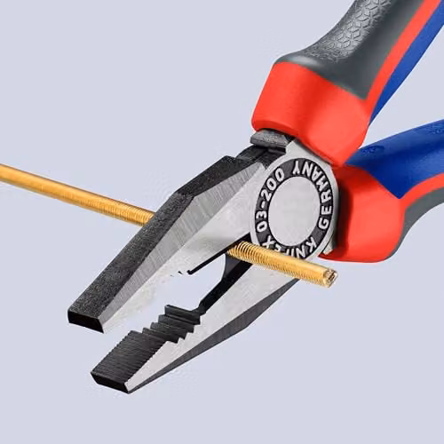 Knipex Combination Pliers in Red and Black, 200 mm – 2