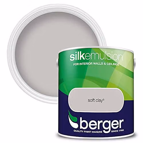 Berger Silk Emulsion Paint in Soft Clay, 2.5L