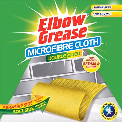 Elbow Grease Dual Sided Microfibre Cloth in Yellow – 3