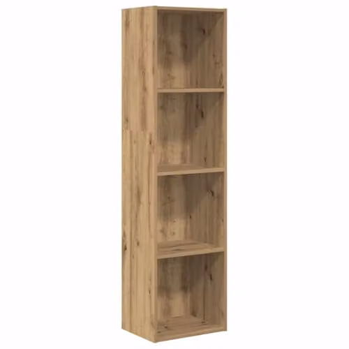 vidaXL Artisan Oak Bookcase in Brown, W/D/H: 40 x 30 x 152 cm