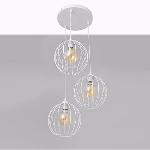 Netlighting Helam Mercure Cluster Pendant Ceiling Light in White, Diameter: 40 cm – 2